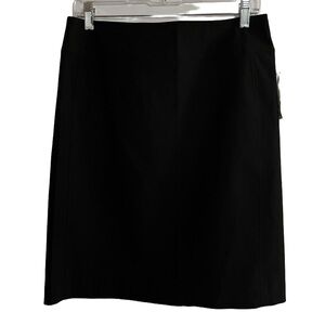 NIC + ZOE Wonderstretch Classic Black Stretch Woven Skirt - Size 10